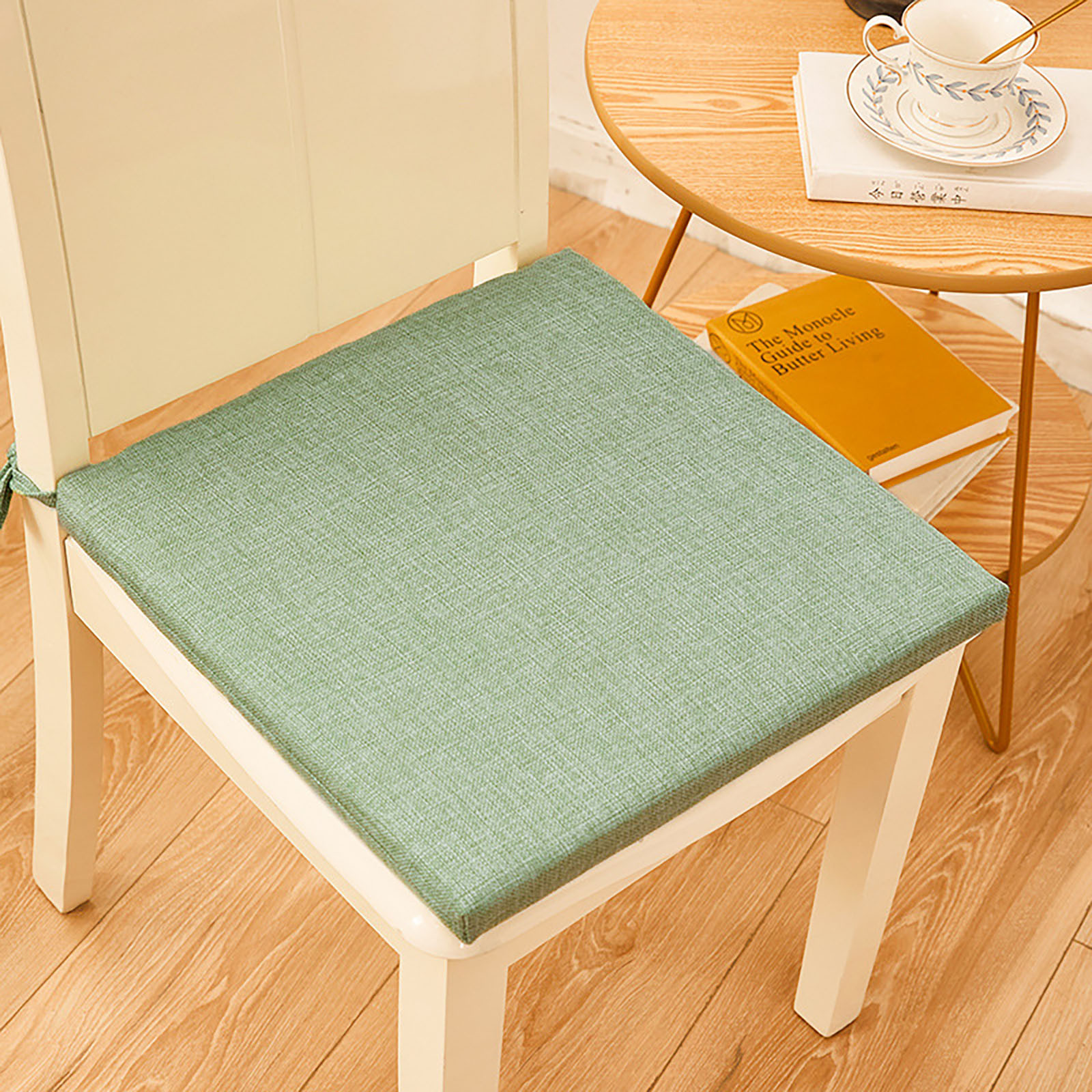 thumbnail image 2 of Cojín Sedentario Pedo Cojín y Lino Cojín de Silla Grueso Cojín de Silla de Comedor Cojín de Taburete en el Suelo, 2 of 2